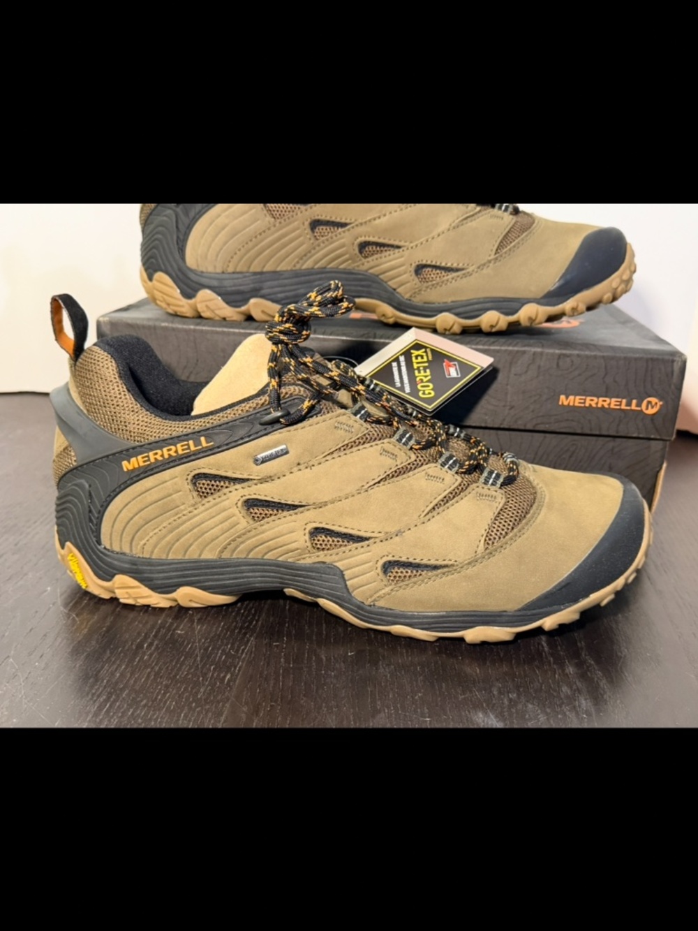 Merrell Cham 7 GTX/Chameleon 7 GTX Hiking Shoes Sneakers Dusty Olive Mens 13M